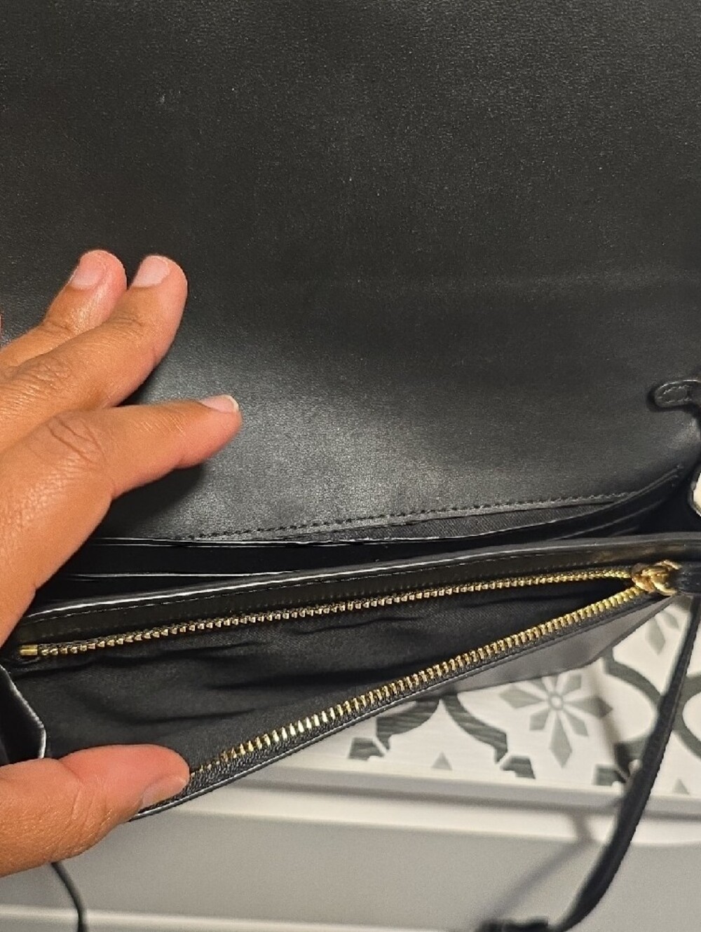 Coach Brown Signature Canvas Crossbody with Black Leather Trim - Picture 4 of 8